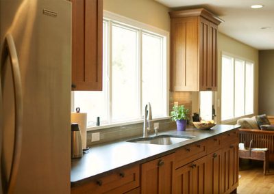 Craftsman-Style Transformation of Ranch House with Modern Galley Kitchen